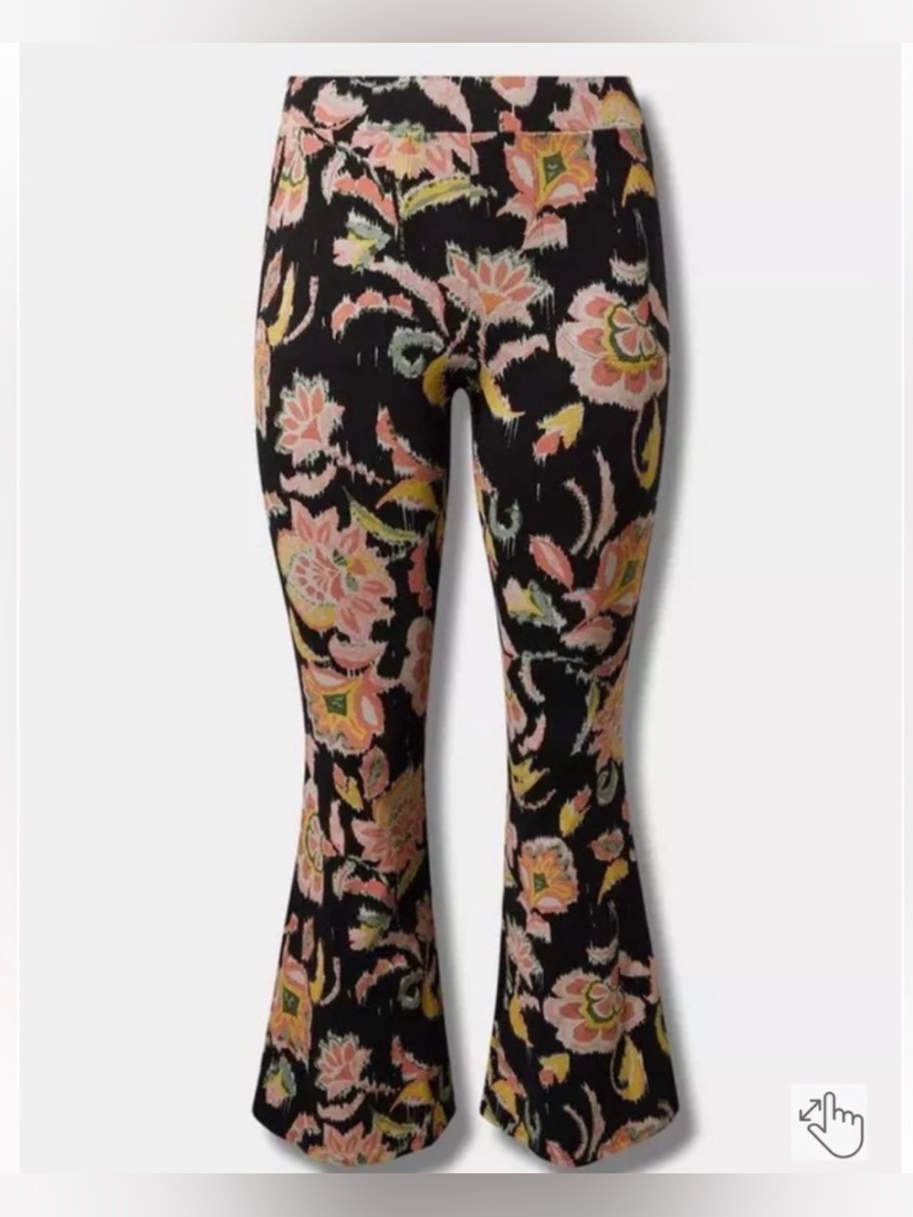 torrid Floral Knit Flared Legging-size 0